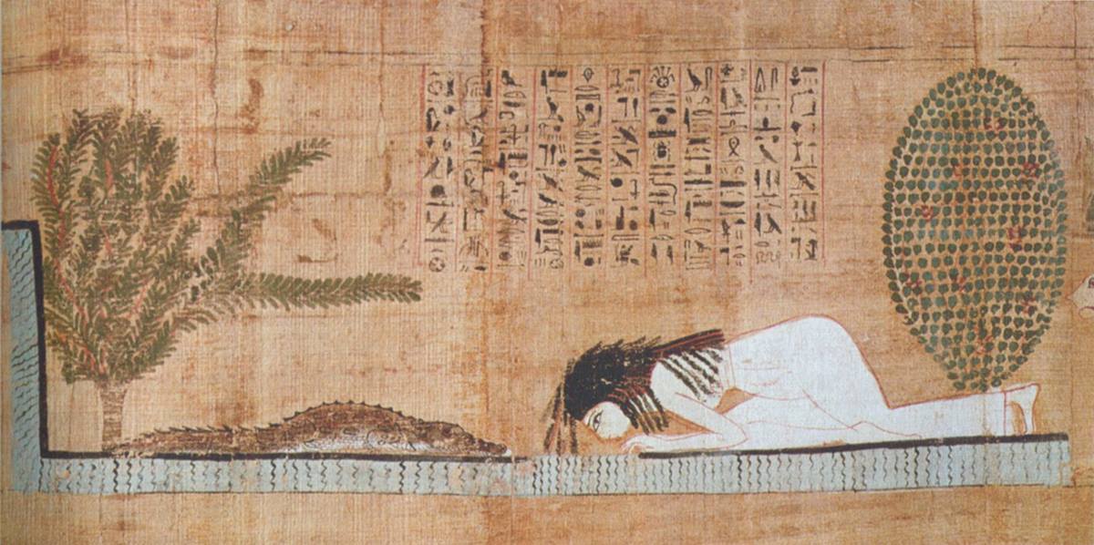 Papyrus égyptien d'Ubekhet, vers 1000 B.C.E.