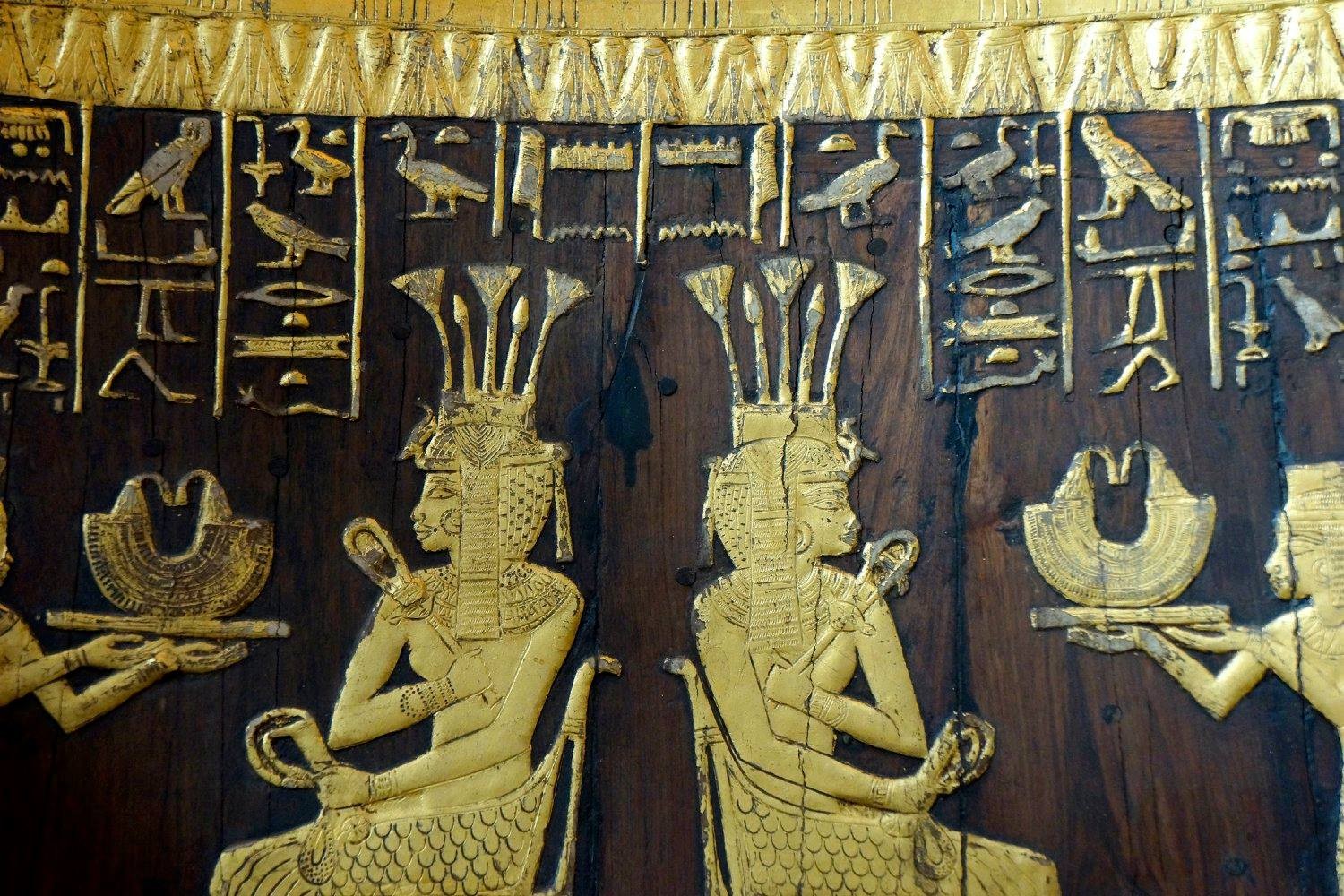 The throne of princess Sitamun, daughter of Pharaoh Amenhotep III.