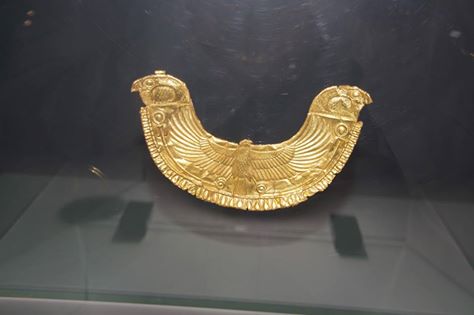 Gold funerary pectoral...