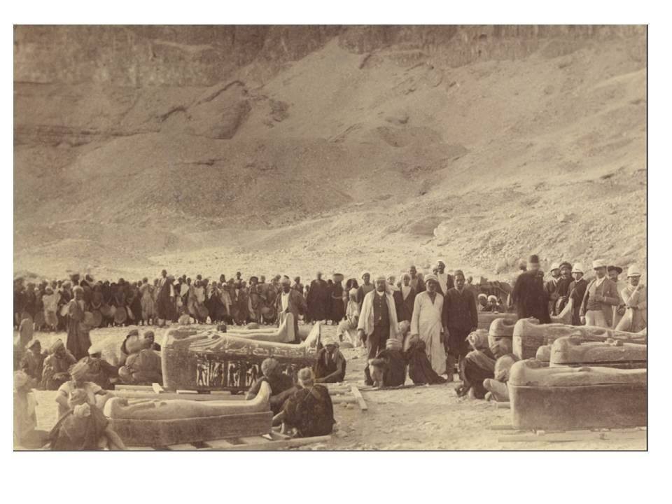 1881 priest cache of bab el gasus awaiting transport to cairo copie