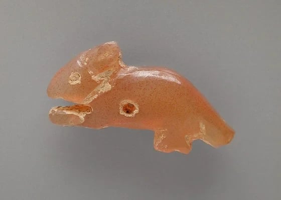 Amulette de souris cornaline 