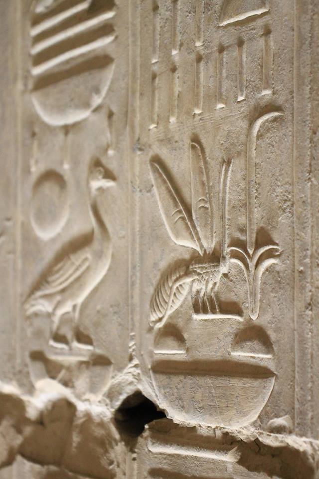 beautiful carvings at Abydos.Temple of Seti I. Sohag.