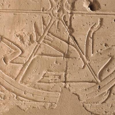 Deux guerriers hittites sous les roues de char du guerrier pharaon ramesses ii bataille de kadesh temple ramesseum thebes