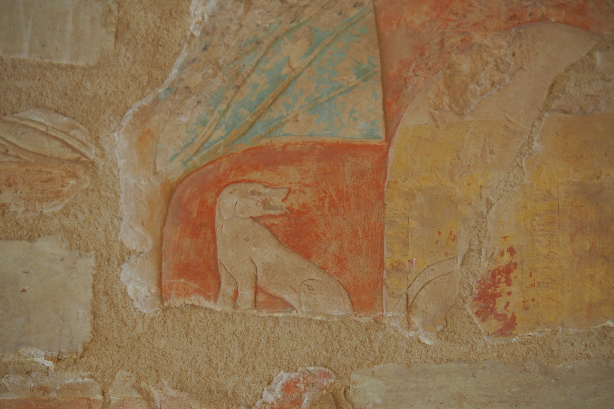 Deuxieme terrasse portique sud du temple d hatshepsout a deir el bahari 