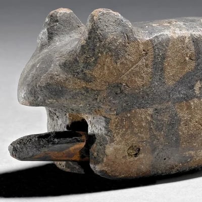Jouet d enfant en bois representant une souris 