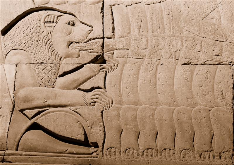 Kom Ombo Feeding Hands to Lions