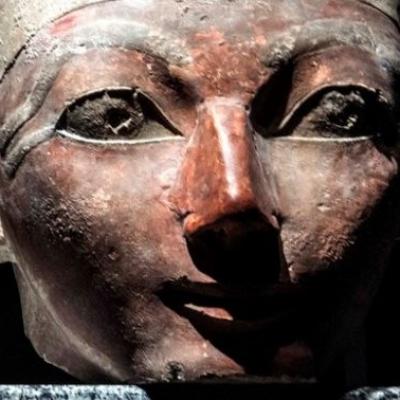 Queen Hatshepsut head statue in sharm el sheikh museum social media.