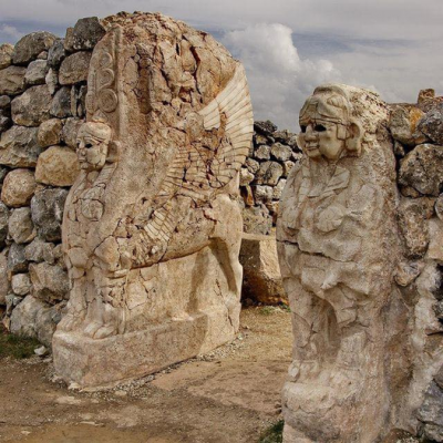 Sphinx gate hattusa ancienne capitale de l empire hittite dans la turquie actuelle 17e 13e b c e 