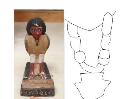Statuette de l oiseau ba de yuya je 95312 au musee egyptien du caire