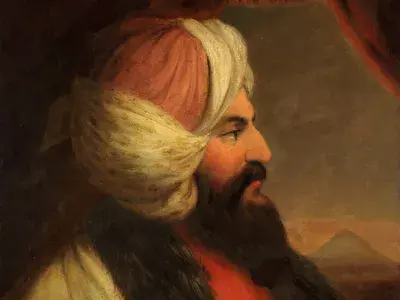 Belzoni oil painting w brockedon national portrait