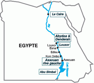 Carte abydos abu simbel