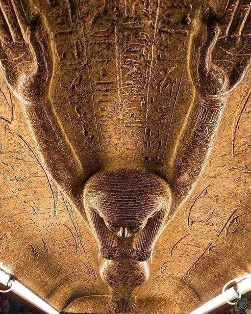 Dans le sarcophage du roi merneptah deesse du ciel nut 19eme dynastie 1273 1202 av j c 