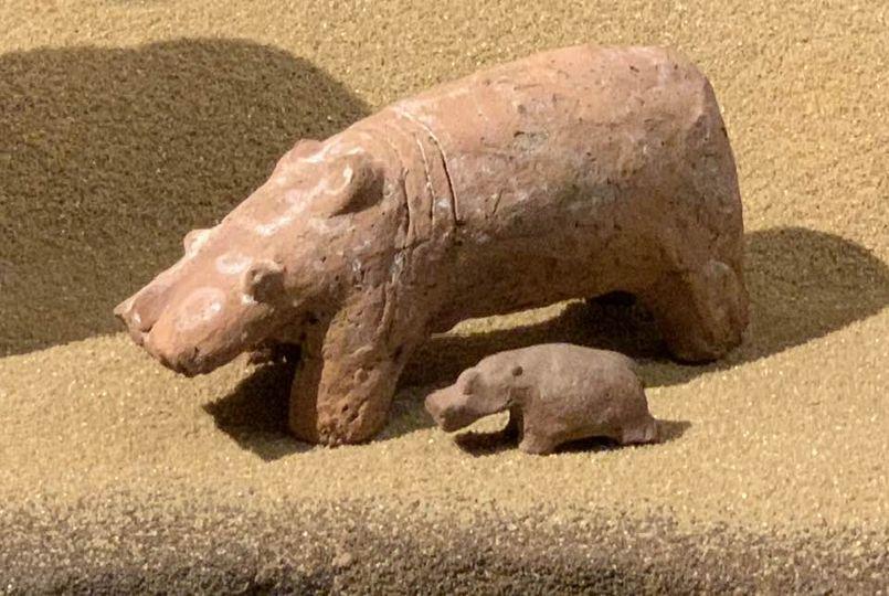 Hippopotames predynastique nagada ii musee egyptien de munich