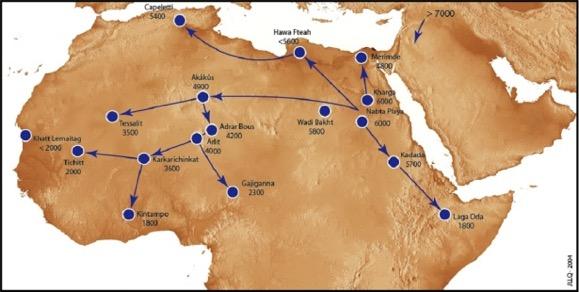 Les bovins domestiques se repandent au sahara central au cours du viie millenaire bp 1