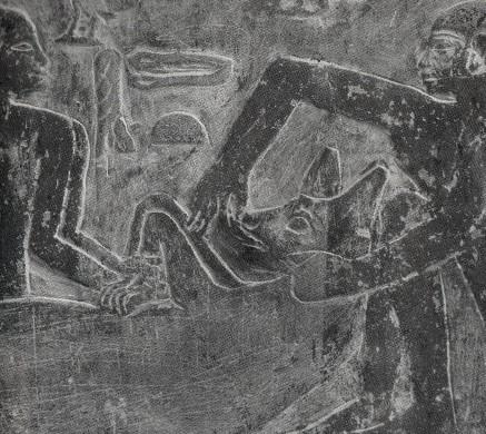 Mastaba d idout et de mera a saqqarah gavages de hyenes