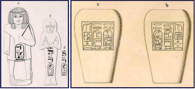 Oushebtis vases canopes karomama achetes par lepsius