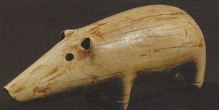 Petit sanglier en ivoire d epoque pre dynastique nagada i collection privee