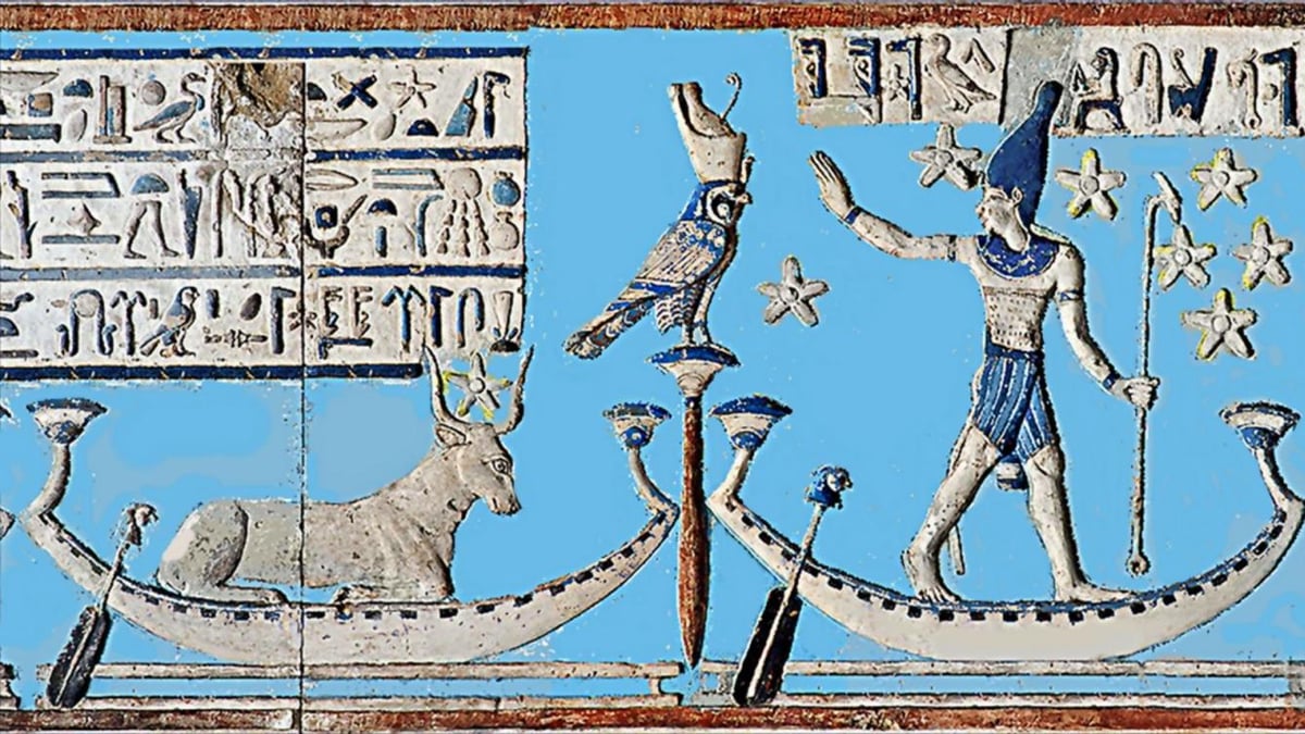 Sothis sur le plafond du pronaos de dendera 1