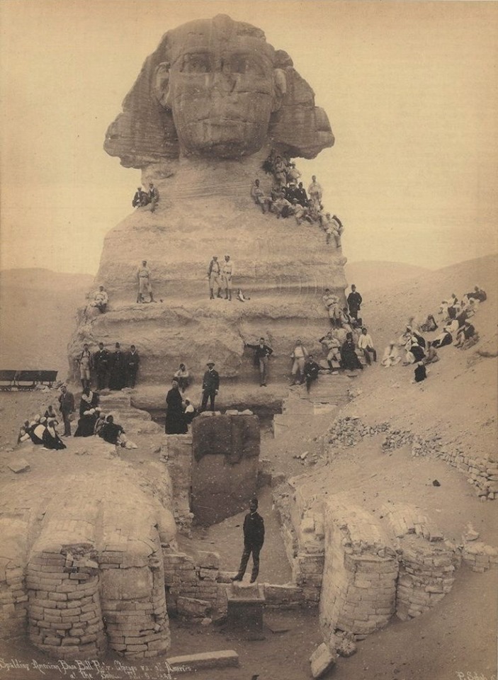 The sphinx giza egypt ca 1889s