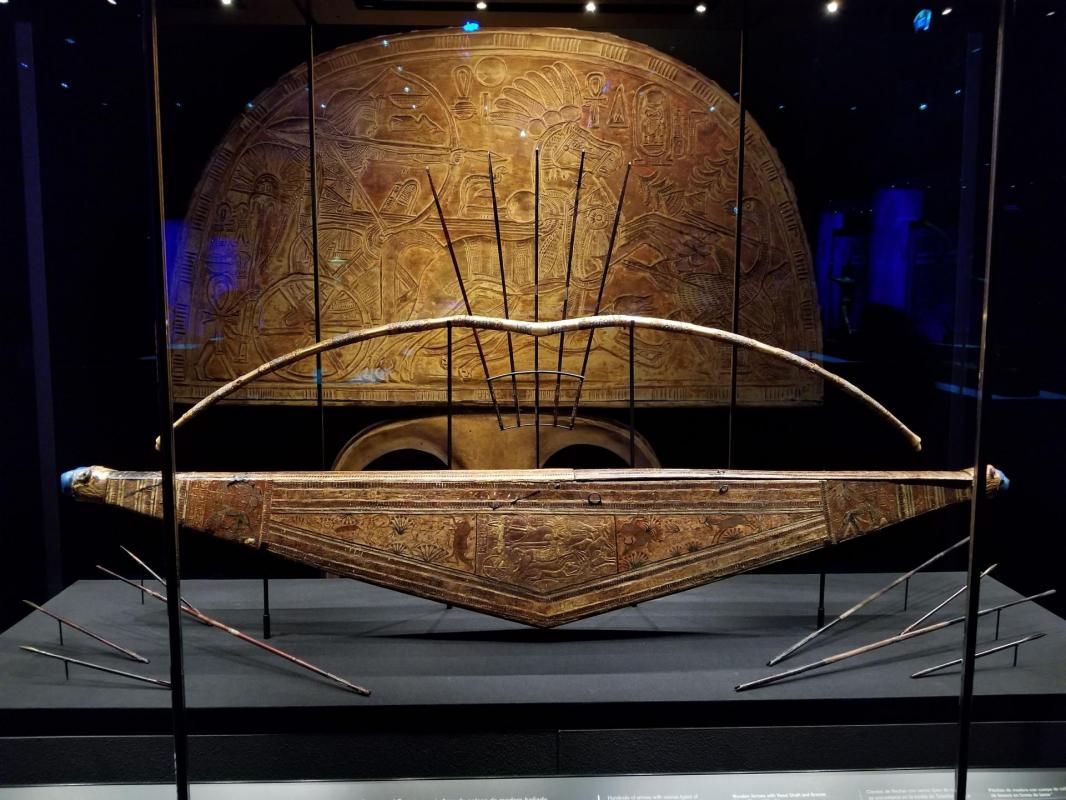 Tutankhamun s bow case 335 bows and arrows staples were for attaching it to his chariot