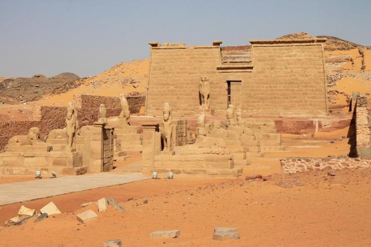Valley of the lions nubia wadi es sebua rock cut temple of ramses ii relocated rescued